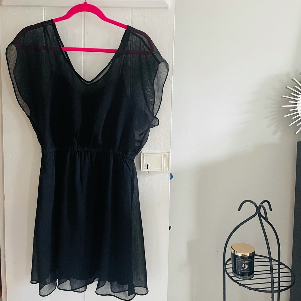Express sheer slip dress
